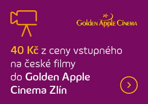 Sleva 40 Kč z ceny vstupenky na české filmy do Golden ‍Apple ‍Cinema ‍Zlín.