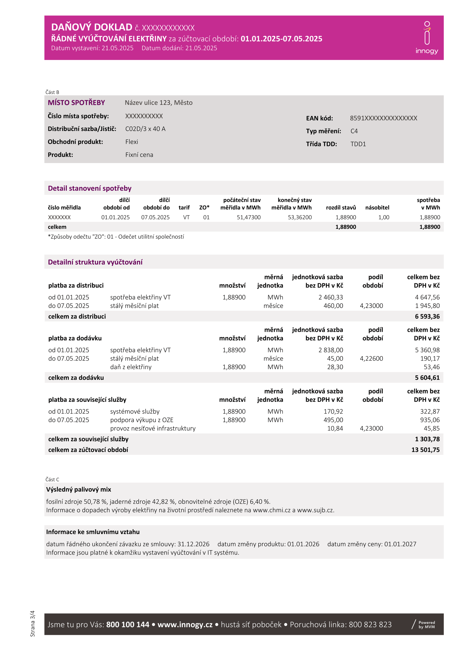 Průvodce fakturou pro podnikatele - elektřina s nedoplatkem - strana 3