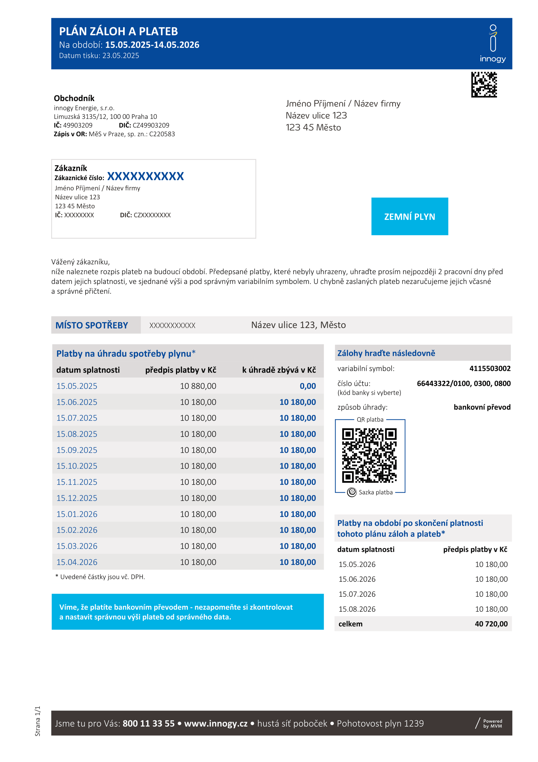 Průvodce fakturou pro podnikatele - plyn s přeplatkem - strana 6