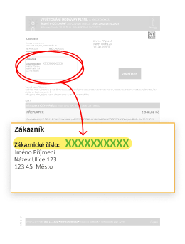 zakaznicke číslo